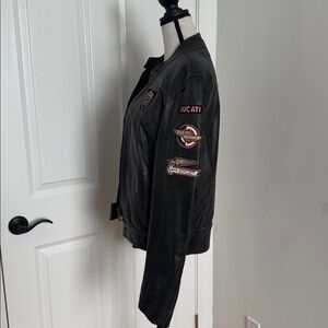 Ducati Leather Vintage Motorcycle Jacket NOS